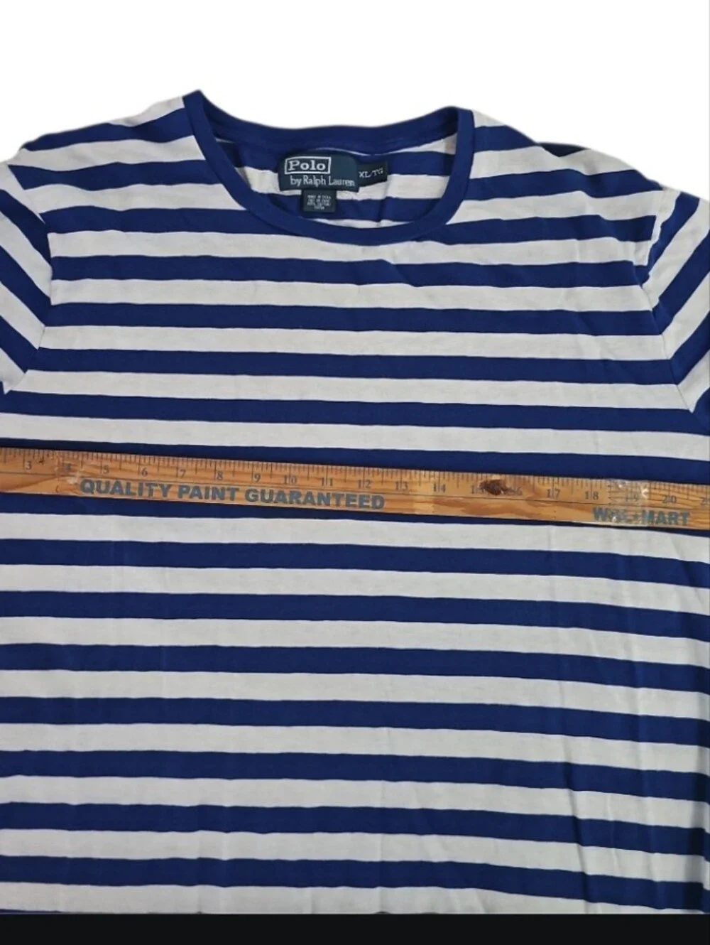 Vintage Sailor Merchant Polo Ralph Lauren Stripe Shirt XL Nautical Cotton Sailor